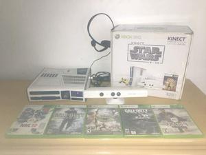 X Box 360 Kinect Edición Star Wars + 5 Juegos Originales