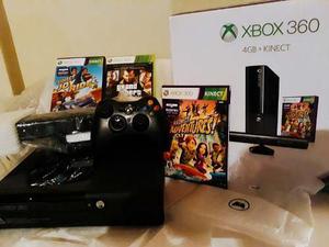 Xbox 360 Slim E Con Kinet Y Juegos