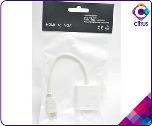 Adaptador Convertidor Hdmi A Vga Tv Monitor Gio