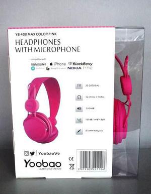 Audifono Yb400 Yoobao 100 % Originales