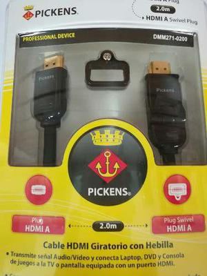 Cable Hdmi Punta De Oro 24k Picken 2m Giratorio