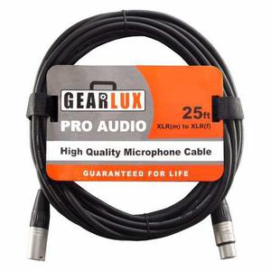 Cable Para Micrófono Hig Quality Xlr 7,6 Metros / Gearlux