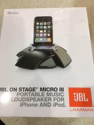 Corneta Portatil Para Ipod Marca Jbl On Stage Micro Lll