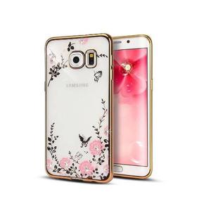 Forro Estuche Tpu Con Flores Samsung Galaxy S4 S5 S6 S7 Bagc