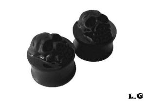 Hermosos Pluggs 12 Mm Calavera 3d Original 100% Calidad