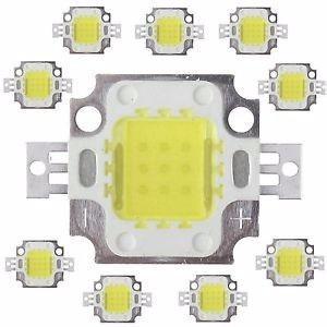 Led 10w Chip Power (blanco Frio) Para Reflectores