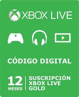 Membrecia Xbox Live Gold 12 Meses Xbox One 360 Oferta