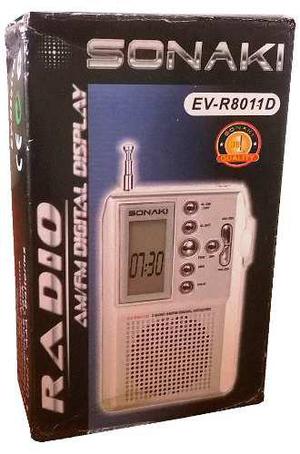 Radio Despertador Digital Am / Fm Sonaki Bateria Aaa
