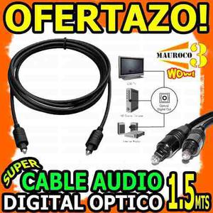 Wow Cable Optico Audio Digital 1.5m Woofer Home Theater Tv