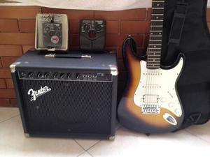 Amplificador Fender, Guitarra Washburn, Y Pedalier Lion