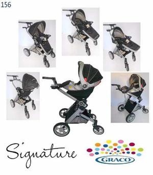 Coche Y Portabebe Graco Signature 3 Ruedas Impecable