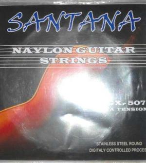 Cuerdas Guitarra Naylon Marca Santana Original