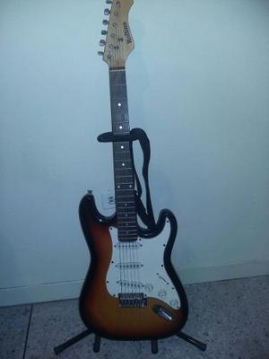 Guitarra Rollins Tipo Stratocaster Con Amplificador Yamaha