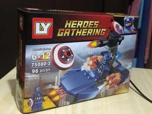 Juguetes Lego Del Capitan America Figura Y Nave