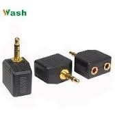 Adaptador 3.5mm Stereo Plug To 2 X 3.5 Con Jack Dorado