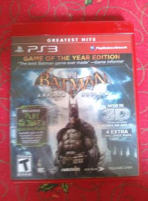 Batman: Arkham Asylum Game Of The Year Ps3