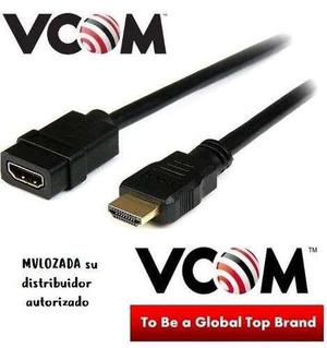 Cable Hdmi 1.8mts Extensión Hembra A Macho Vcom 24k Full Hd