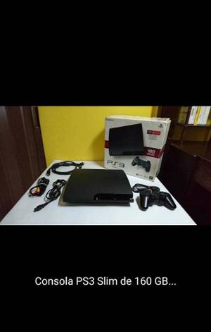 Play Station 3 Slim De 160 Gb Con Dos Juegos