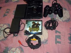 Playstation 2 Slim Chipeado Poco Uso