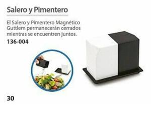 Salero Y Pimentero Magnetico Guttlem. Modelo 