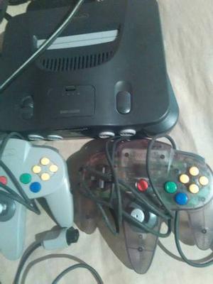 2 Nintendo 64 + 3 Controles Y Sus Cables