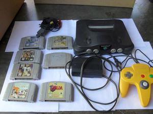 Nintendo 64+ 1 Control + Zelda + 6 Juegos