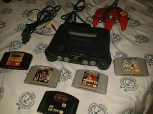 Nintendo 64+control+5 Juegos =remate