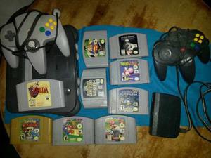 Nintendo64 Con Juegos (zelda, Mario Kart, Pokemon Y Otros)