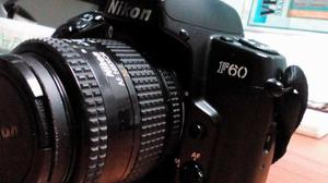 Camara Nikon Reflex De Rollo F60 En Buen Estado+bolso