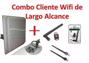 Combo Wifi Largo Alcance Usb Inalámbrico Y Wifi Duque 17dbi