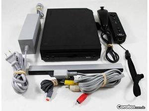 Consola De Wii Negro Con Accesorios