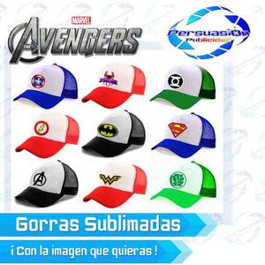 Gorras Sublimadas Super Héroes Y Personalizadas