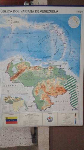 Mapa Mural De La Rep. Bolivariana De Venezuela