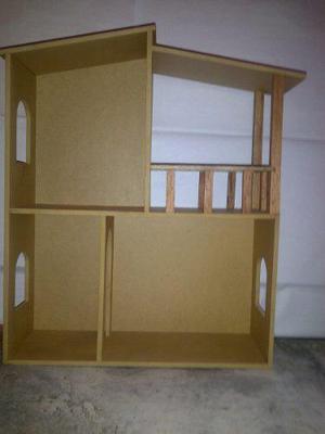 Casa Para Muñecas Barbie En Mdf Crudo