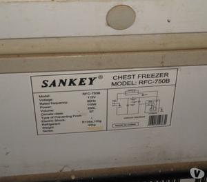 Enfriador-Congelador marca Sankey de 200 litros
