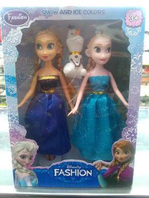 Set De Muñecas Juguetes Frozen Ana, Elsa Y Olaf