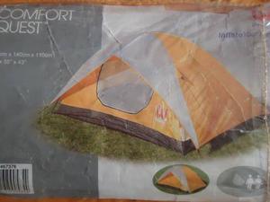 Carpa Para Camping Para (2) Personas Naranja Poco Uso