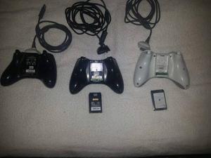 Controles Inalámbricos Xbox 360+ Pila+ Cable Carga Y Juega