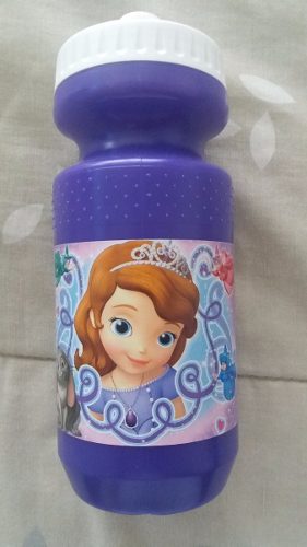 Cooler Termo Botella Escolar Princesa Sofia Niña Morado