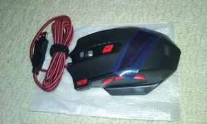 Mouse Gamer Profesional Zelotes  Dpi 7 Botones Usb Led