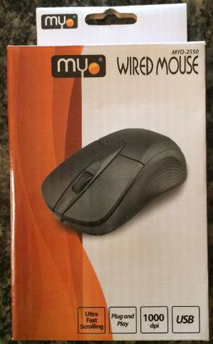 Mouse Optico Alambrico Myo