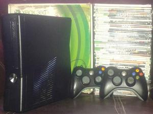Xbox Slim Con Lt 3.0, Dos Controles Y Mas O Menos 100 Juegos