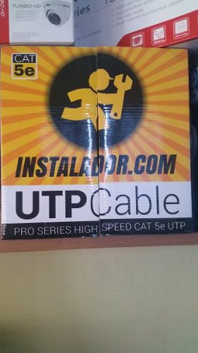 Cable Utp Cat5e Marca Instalador Cctv/data/voz X Metro