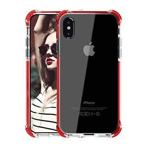 Forro Antigolpe Iphone X / 10 Bordes Rojo