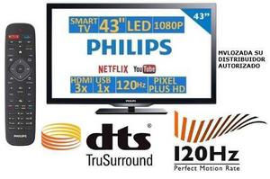 Smart Tv Philips 43 Pulgadas Led Fullhd 1080p Wifi Usb 120hz