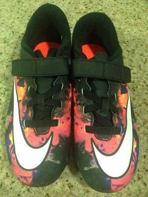 Zapatos Nike Futbol Taco Mercurial Cr7 Talla 34 Us 2,5
