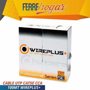 Cable Utp Cat5e Cca 100mt Wireplus+