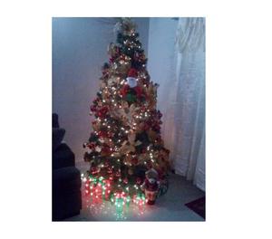 Arbol De Navidad Hermoso 2.30 Mts Con Todos Sus Accesorios