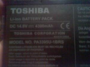 Bateria Toshiba Modelo Pau-1brs