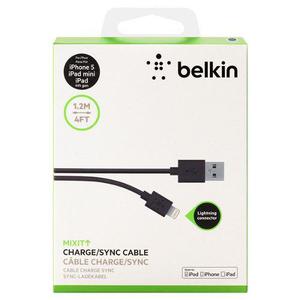 Cable Cargador Belkin Iphone 5/5s/5c/6/6s/7/x Blanco Y Negro